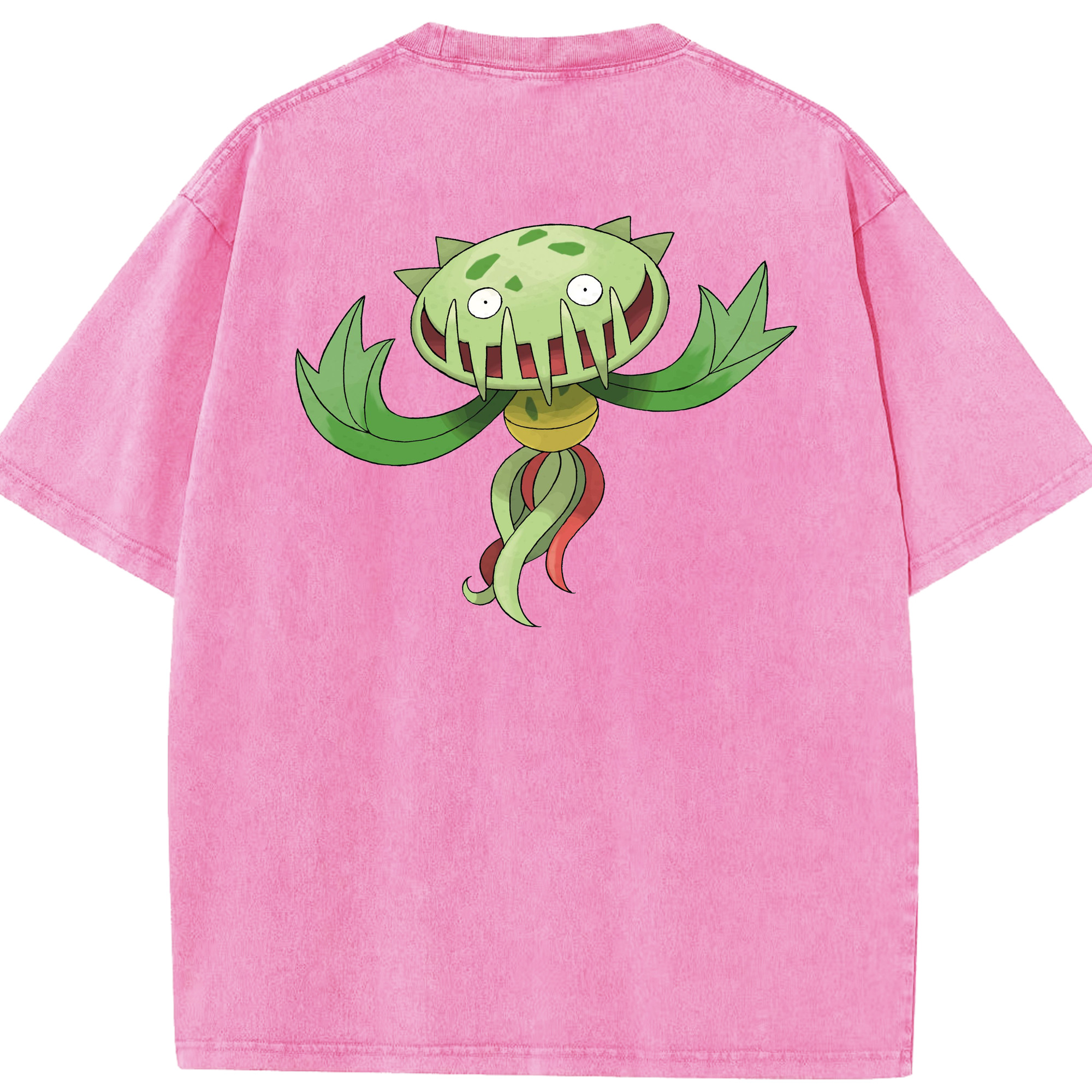 （画像用） ポケットモンスター Pokémon 綿100% ヴィンテージ風 半袖Tシャツ（背面プリント）